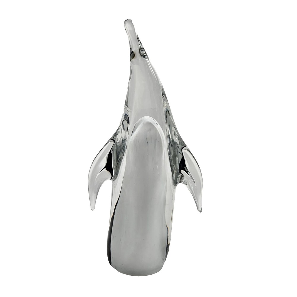 FM Konstglas Ronneby SWEDEN‎  Crystal Penguin Glass Figure 7" Tall signed - Picture 3 of 14
